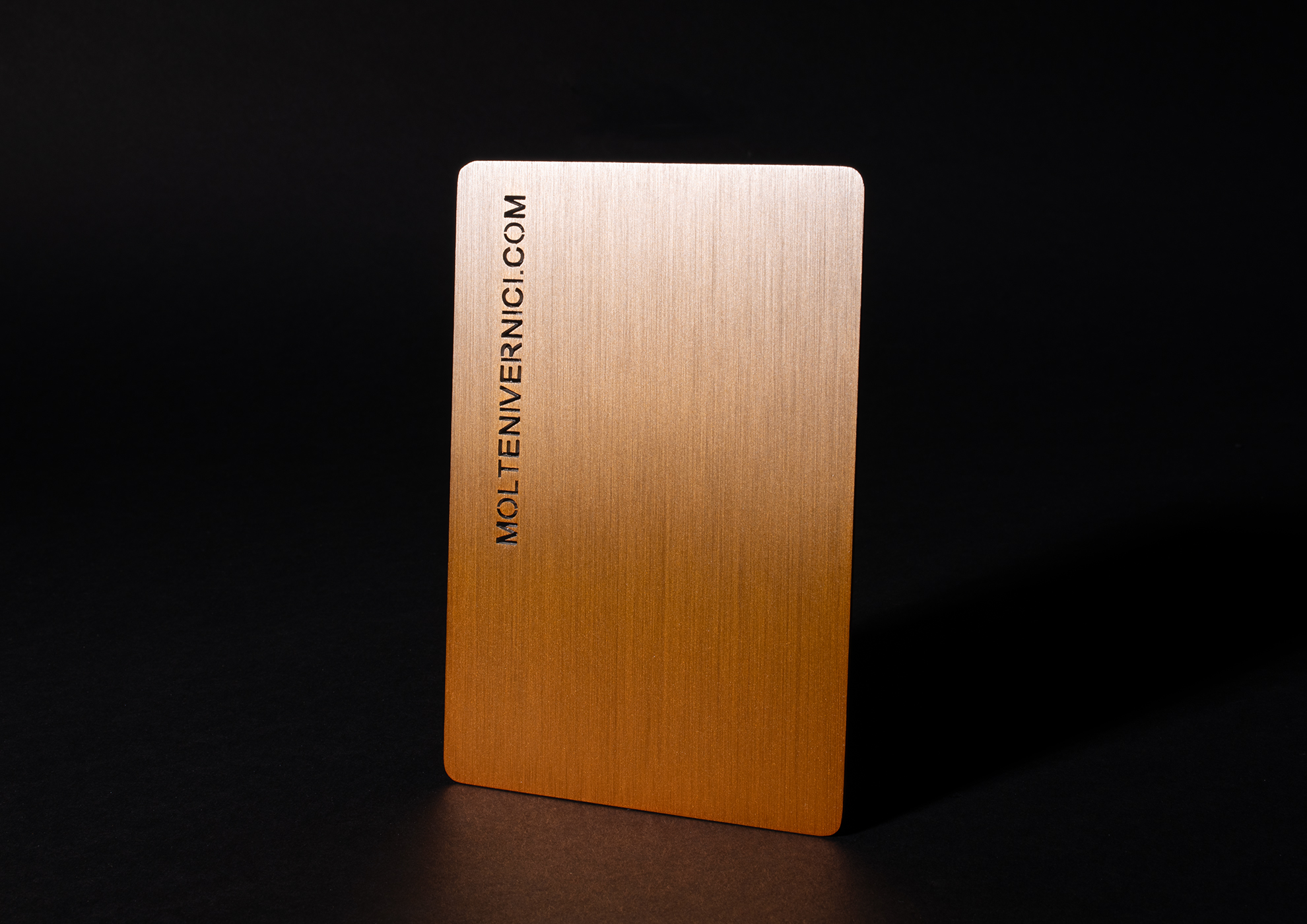 MOLTENI-VERNICI metal card with never-before-seen special paint finish