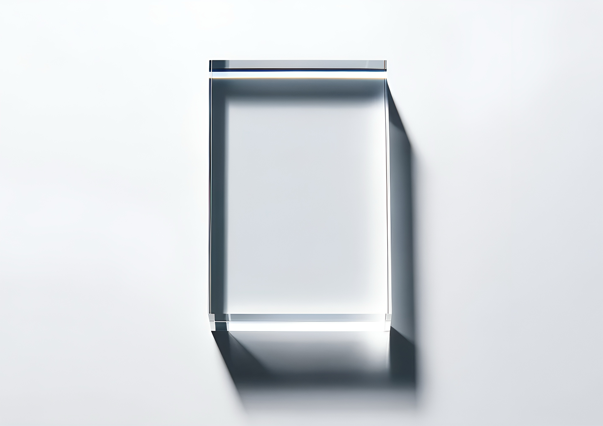 Pintura con efecto sombra minimalista de Molteni-Vernici en blanco