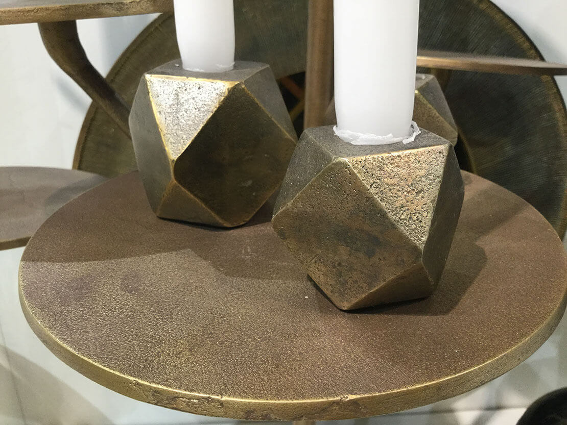 Supports de bougies MOLTENI-VERNICI, design spécial aux peintures géométriques