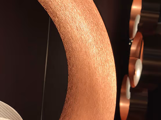 Texture rame curva con effetto verniciatura MOLTENI-VERNICI metallico