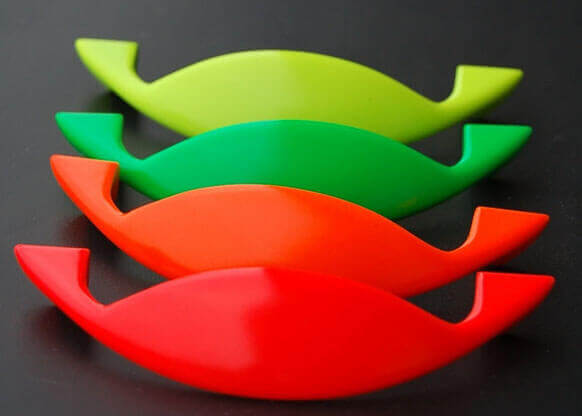 MOLTENI-VERNICI fluo paint color gradient abstract curved shapes