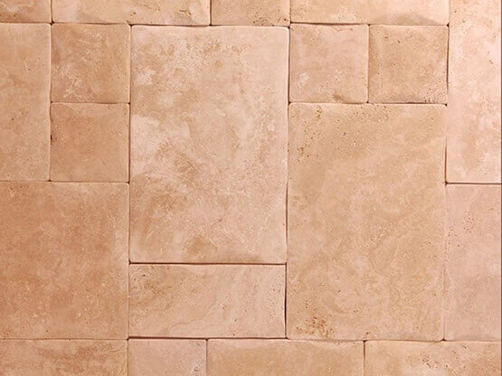 MOLTENI-VERNICI special paint for design: textured beige stone tile wall