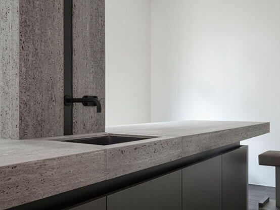 MOLTENI-VERNICI special paint for design: minimalist concrete bathroom sink