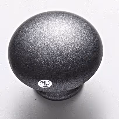 Esfera de esmalte especial Molteni-Vernici con acabado texturizado gris metálico