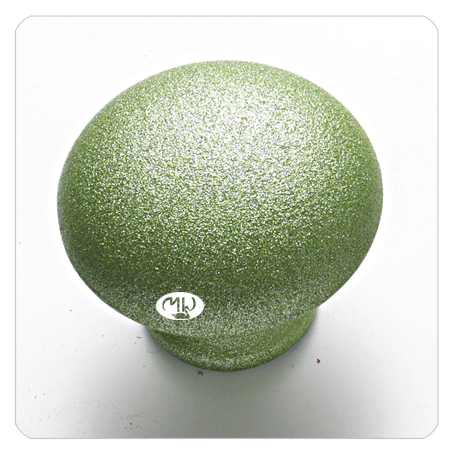 MOLTENI-VERNICI diamond paint finish green spherical surface with sparkly texture