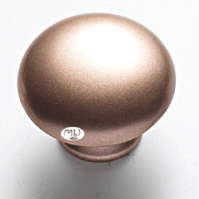 Bouton design MOLTENI-VERNICI en peinture spéciale métallique bronze