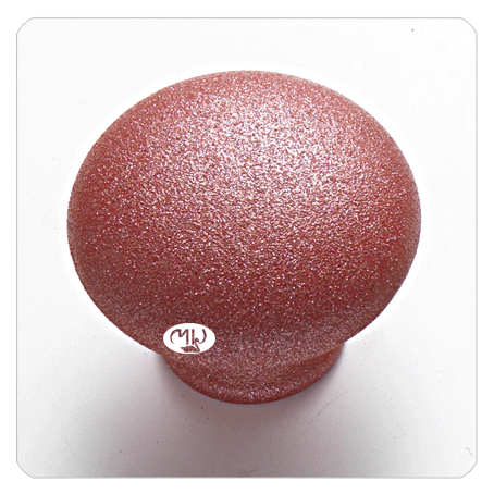 MOLTENI-VERNICI rose diamond paint finish spherical knob with glittery texture