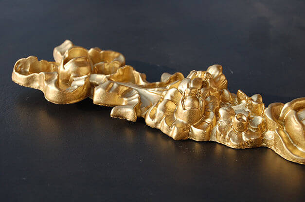Smalto Luxury Oro ad Acqua, Dettaglio.