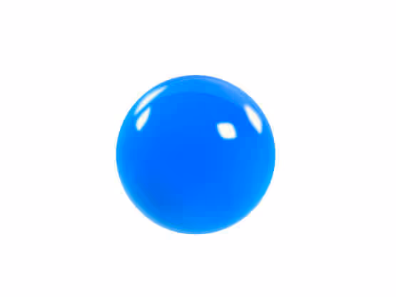 Sfera blu brillante con effetto materico, verniciata MOLTENI-VERNICI