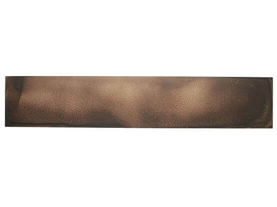 MOLTENI-VERNICI vintage bronzed brass paint effect on textured metal surface