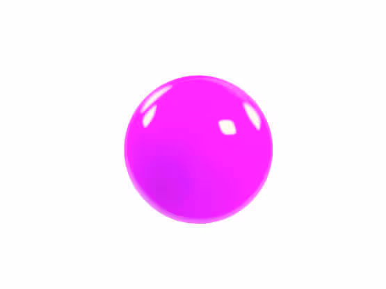 Sfera lucida rosa magenta con effetto materico MOLTENI-VERNICI, vernice brillante