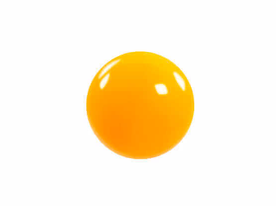 Sfera gialla lucida con effetto materico di MOLTENI-VERNICI, vernice brillante