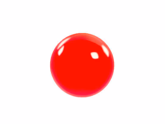 Sfera rossa lucida con effetto materico, vernice MOLTENI-VERNICI brillante