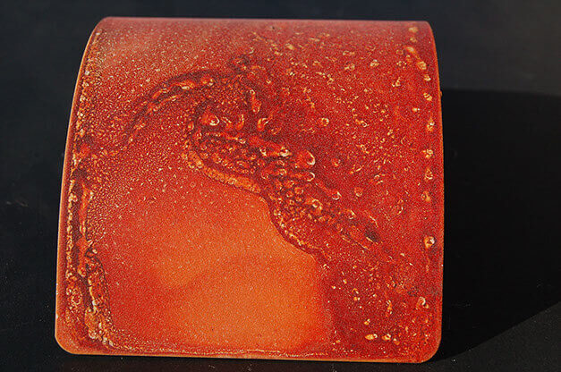 MOLTENI-VERNICI rusty paint effect with textured orange-red surface