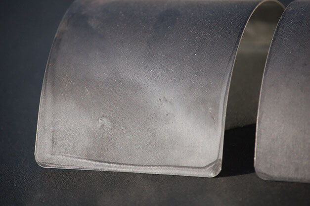 MOLTENI-VERNICI special oxidation paint effect on curved metallic surface