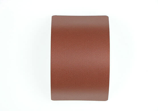 MOLTENI-VERNICI rusty paint effect on curved metallic surface