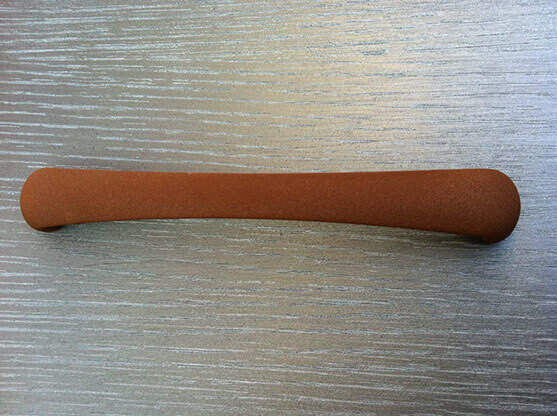 MOLTENI-VERNICI Corten paint effect wooden handle on textured surface