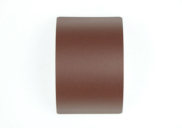 MOLTENI-VERNICI Corten paint effect on curved metal surface