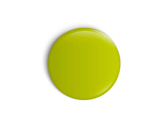 Vernis spécial vert lime Molteni-Vernici sur fond blanc