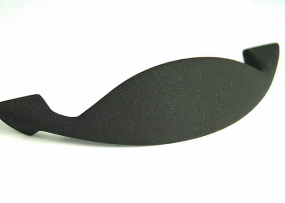 Baleine stylisée en noir, finition Molteni-Vernici, design minimaliste