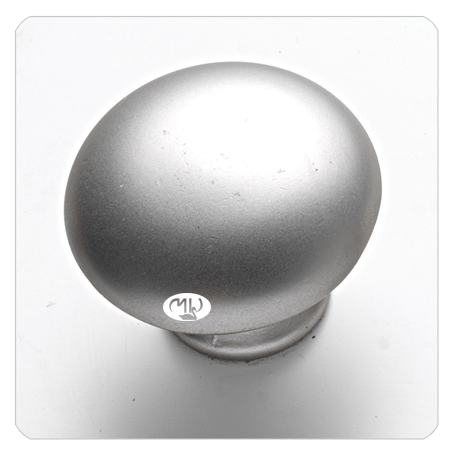 MOLTENI-VERNICI special top coat silver spherical knob with metallic finish