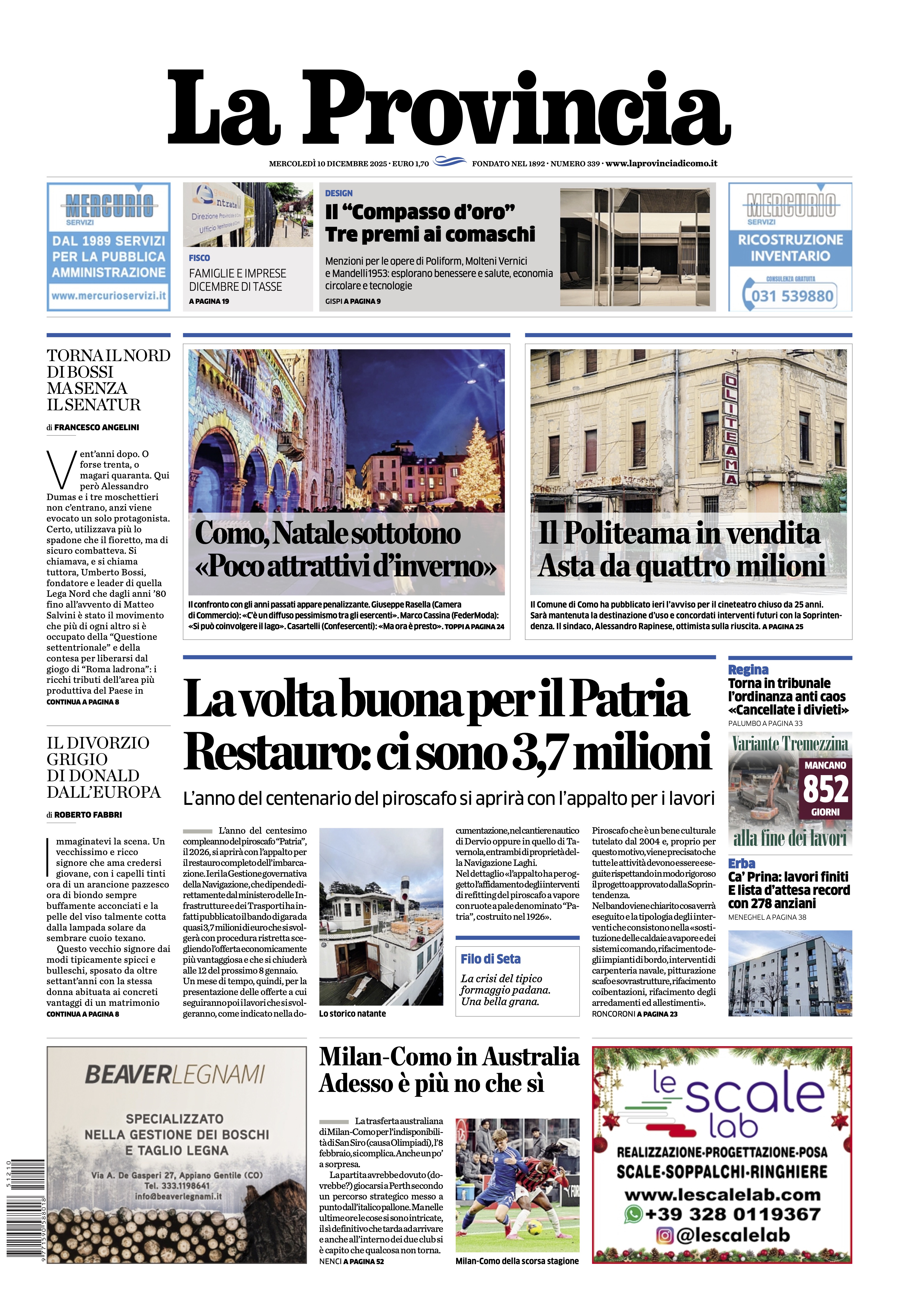 LA PROVINCIA DI COMO