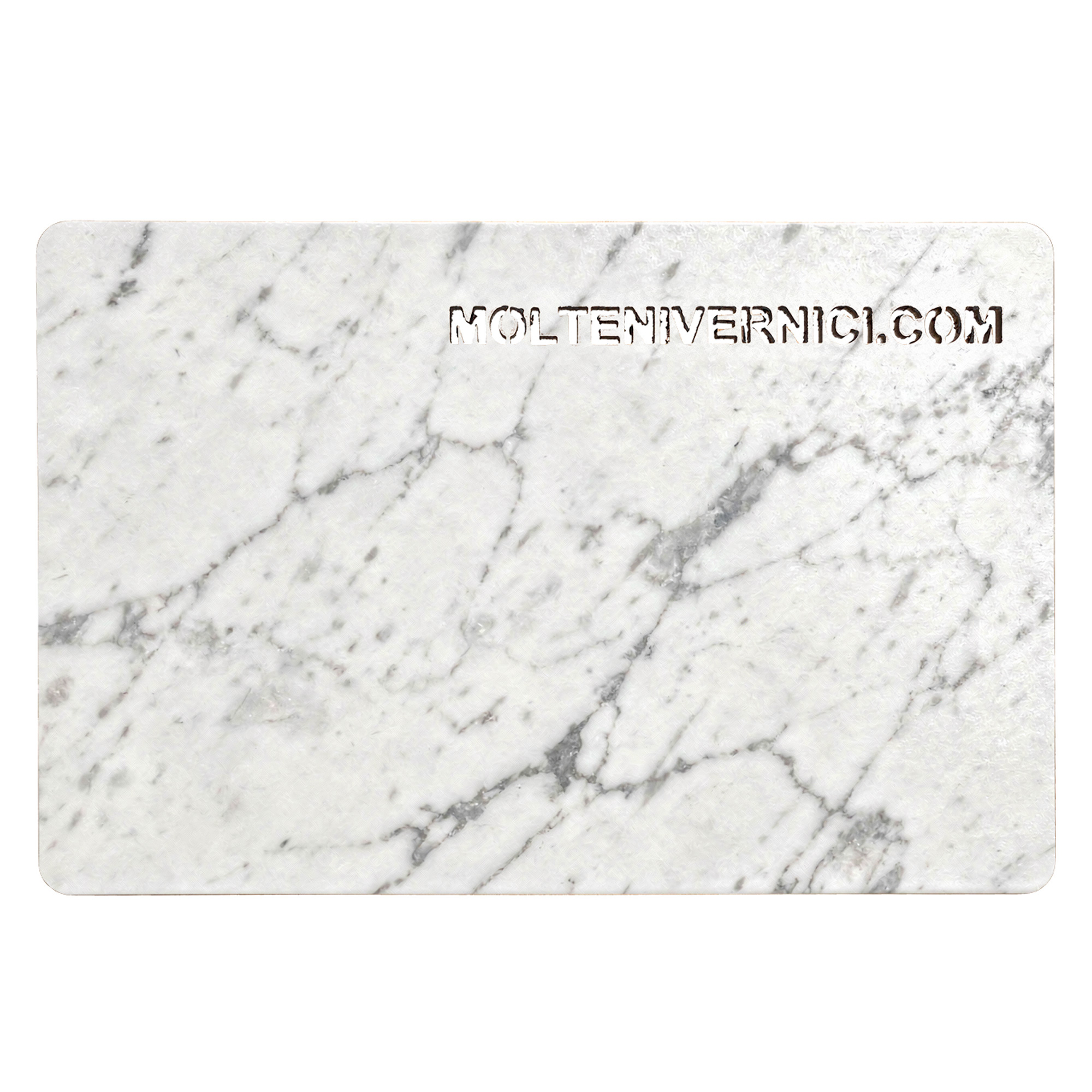 STONAIR CARRARA color variant: white polished ceramic-effect finish with black veining by Molteni Vernici