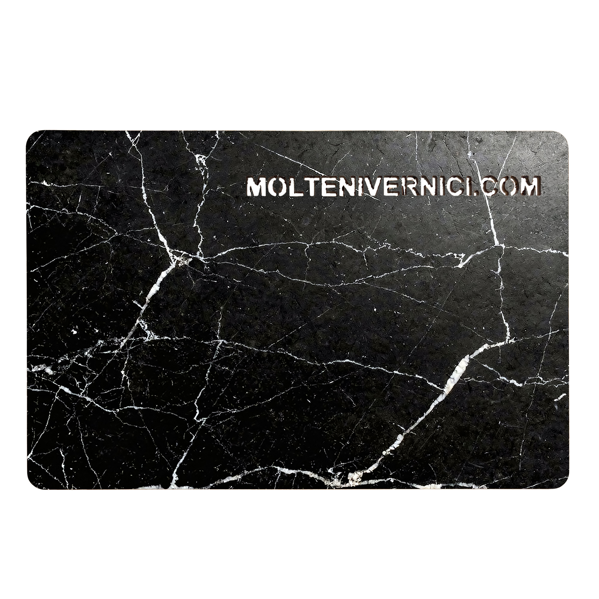 STONAIR MARQUINIA color variant: black polished ceramic-effect finish with white veining by Molteni Vernici