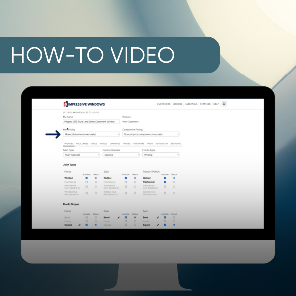 Create Height + Width Pricing Matrices
