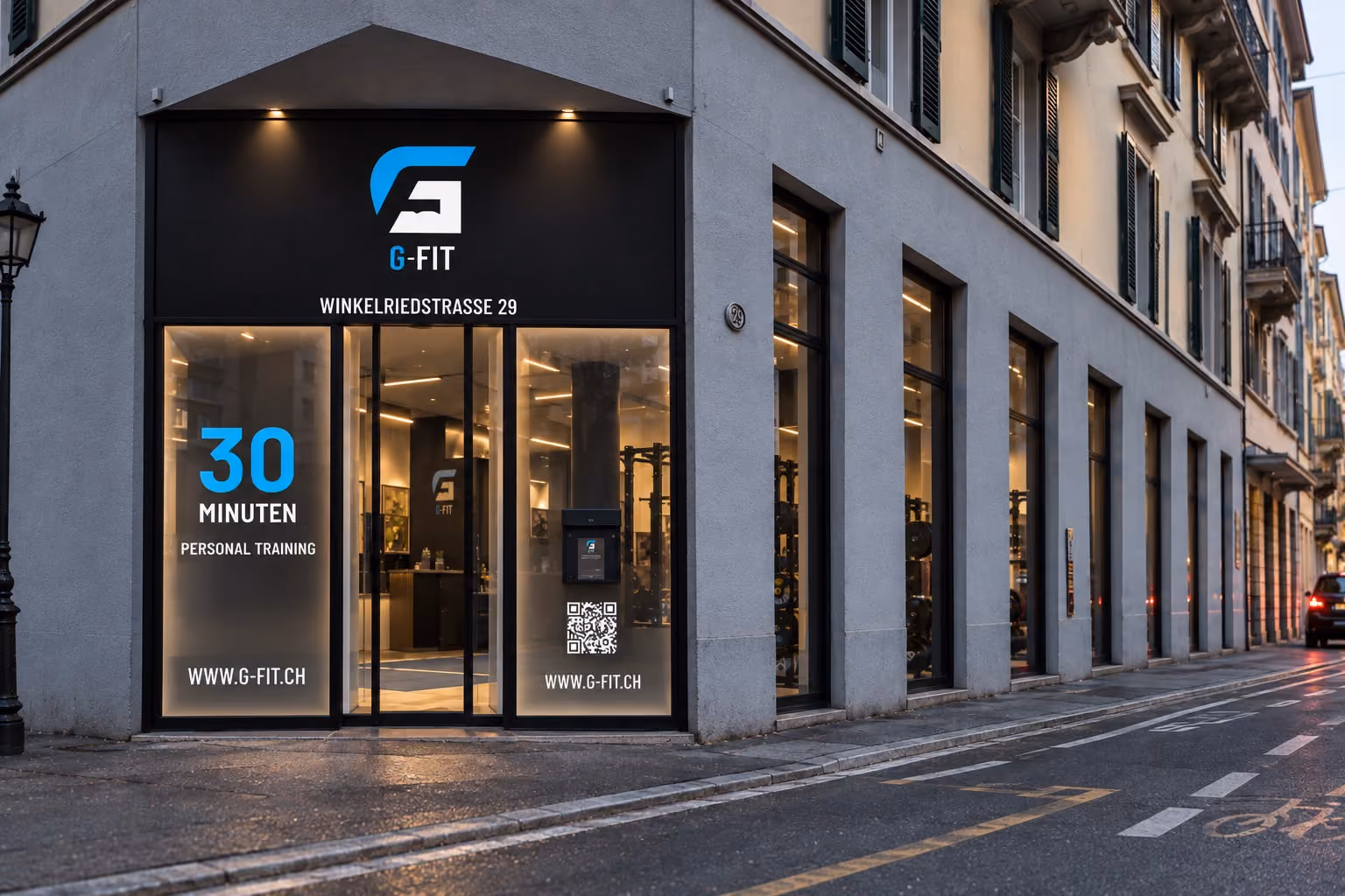 Aussenfassade G-FIT Luzern an der Winkelriedstrasse 29