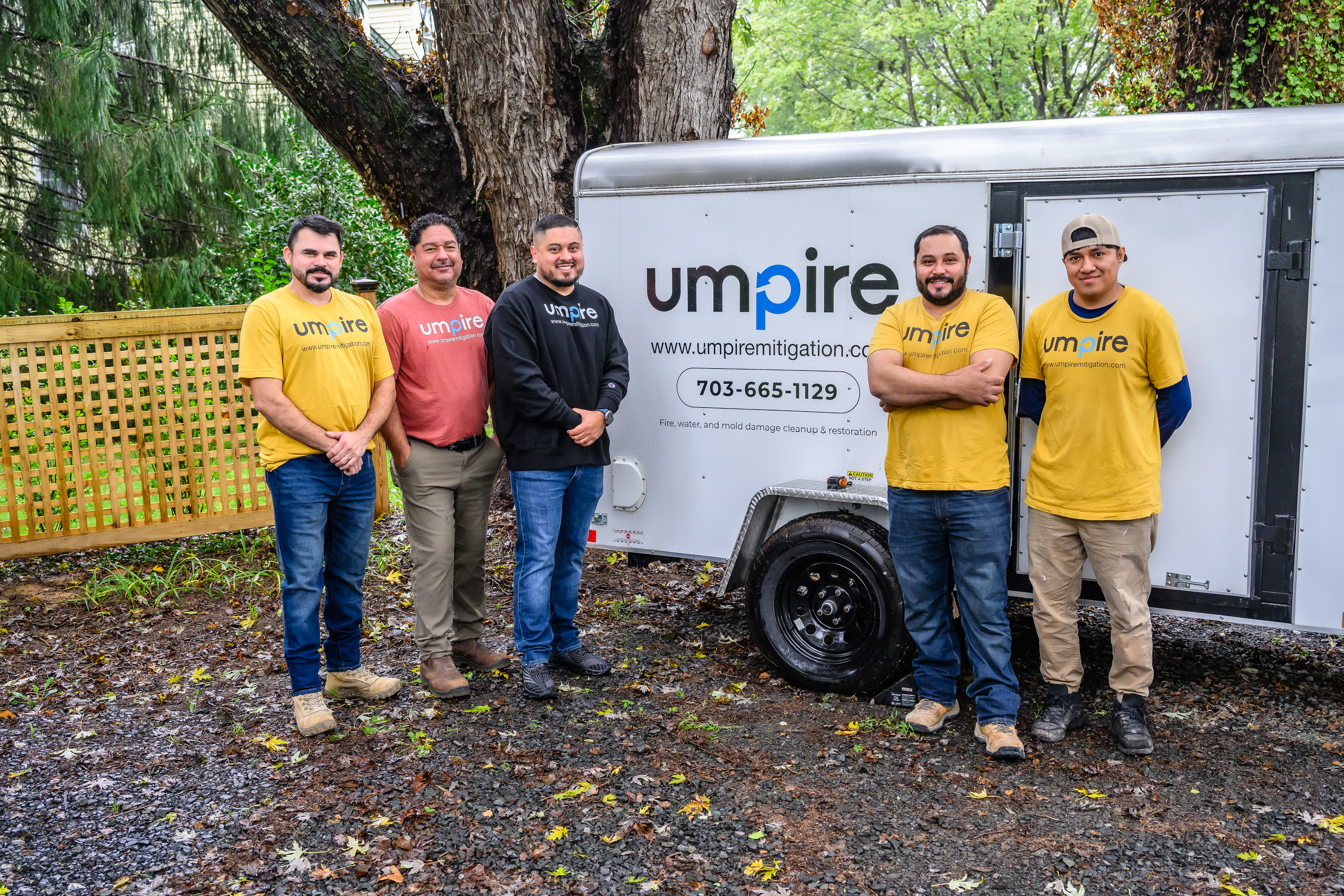 Umpire Mitigation restoration team working on a historic home restoration project