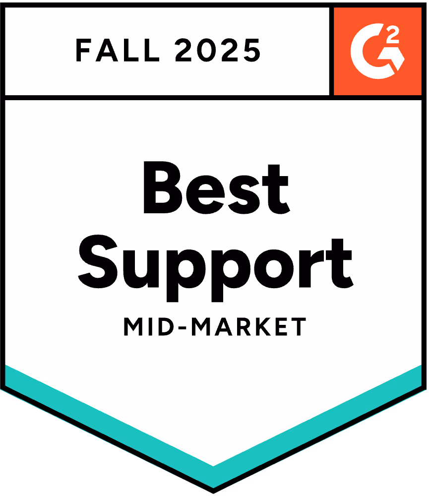 Best Support Mid-market, fall 2025 