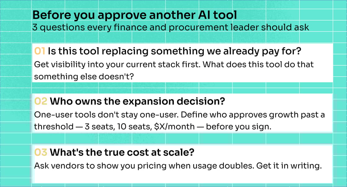 Before you approve another AI tool, ask these 3 questions