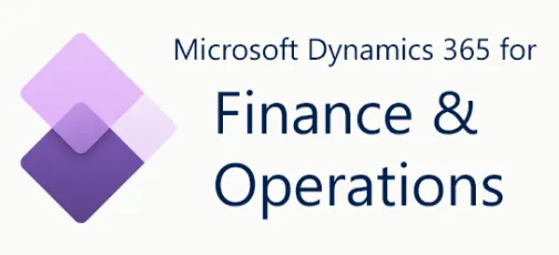 Microsoft Dynamics 365 for Finance & Operations logo.