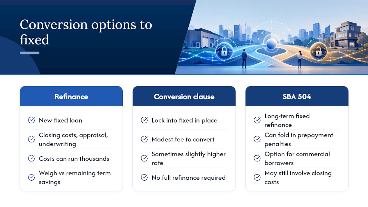 Converting From Variable to Fixed: Your Options and the Real Costs — overview diagram