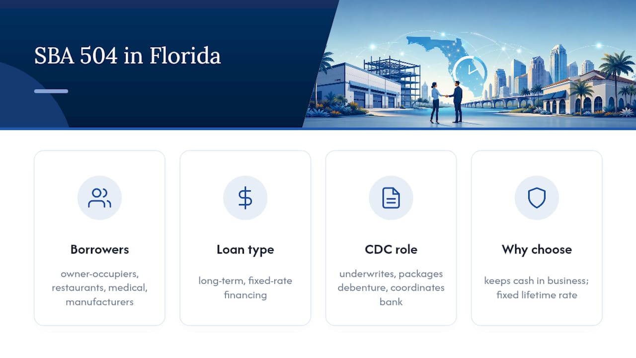 What Is an SBA 504 Loan in Florida? — overview diagram