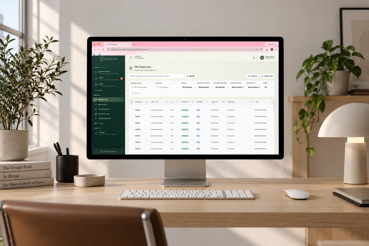 Owner reporting dashboard