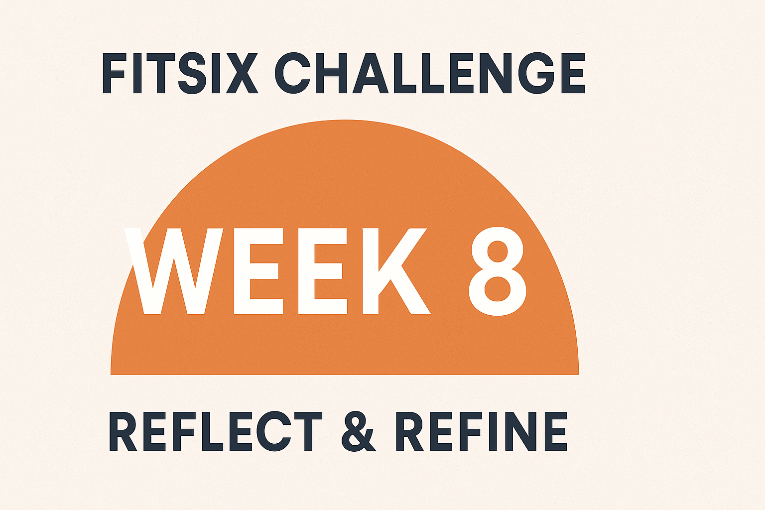 FitSix Challenge: Week 8 — Reflect & Refine
