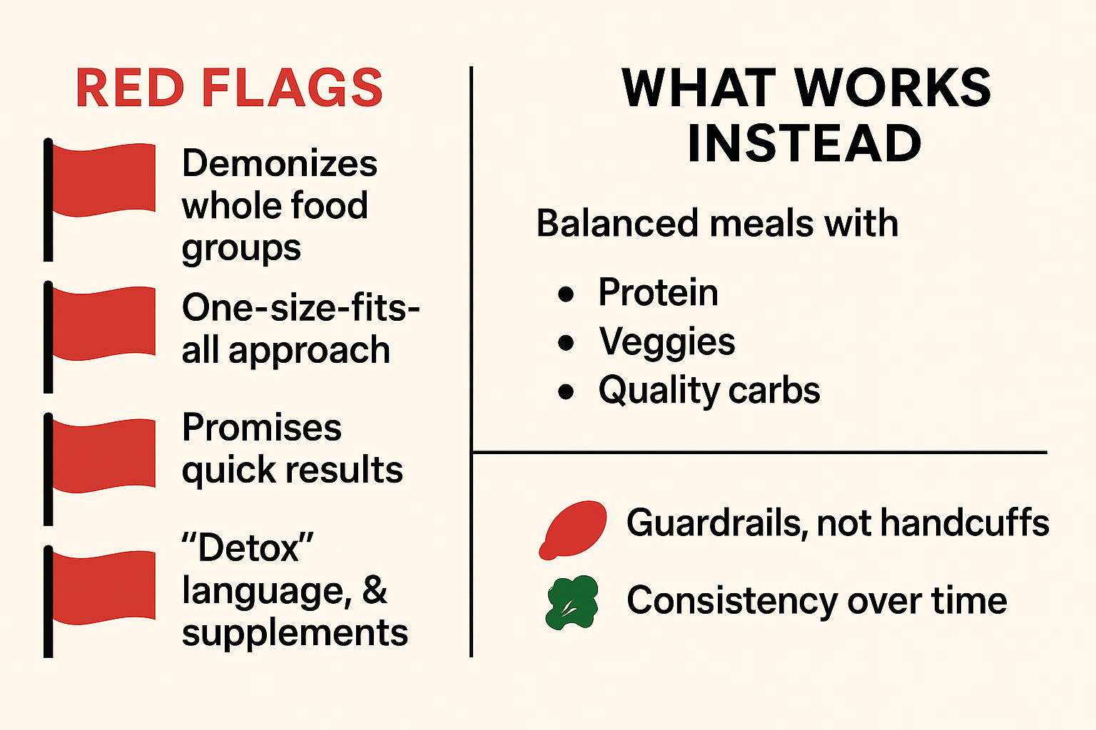 Fad Diets: Red Flags, Real Risks, and What Actually Works