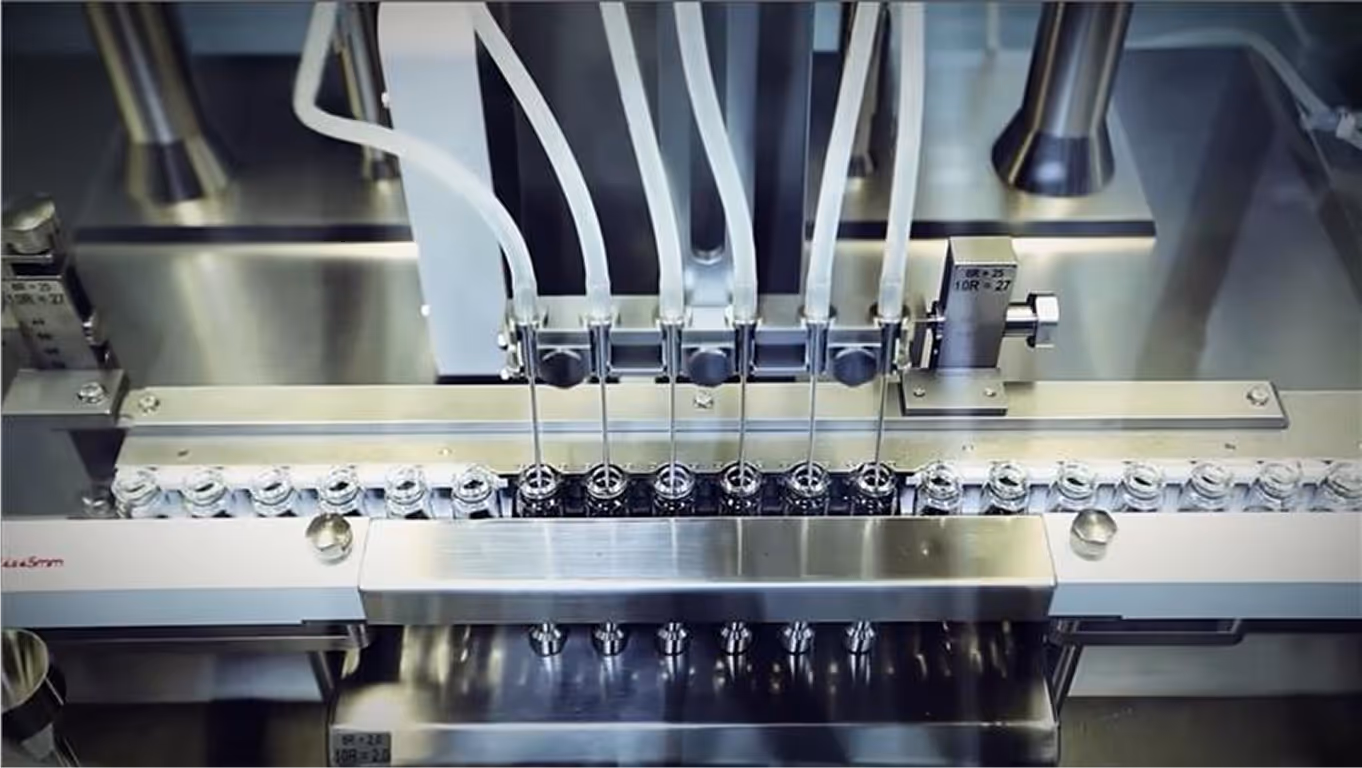 Machines on the Jeuveau production line.
