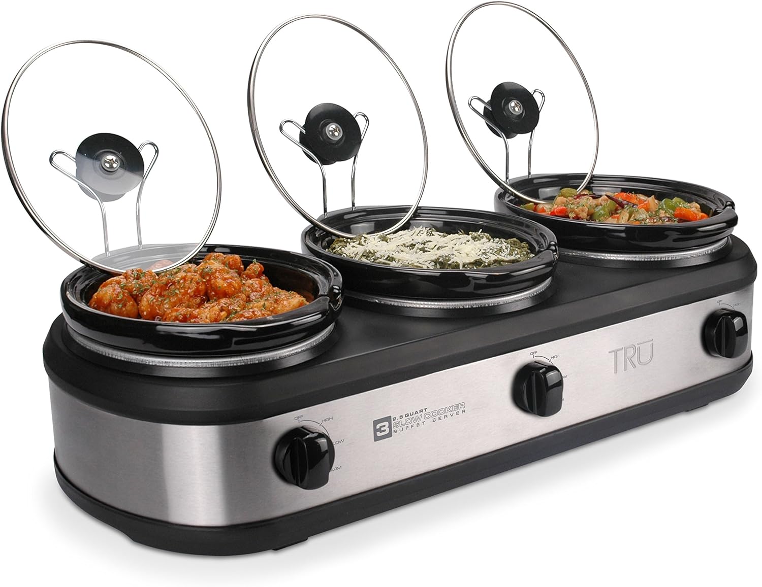 TRU Triple Buffet Server Slow Cooker