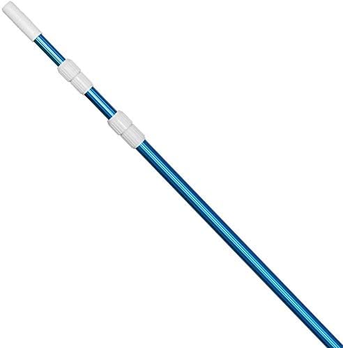 12 Feet Blue Anodized Aluminum Telescopic Swimming Pool Pole