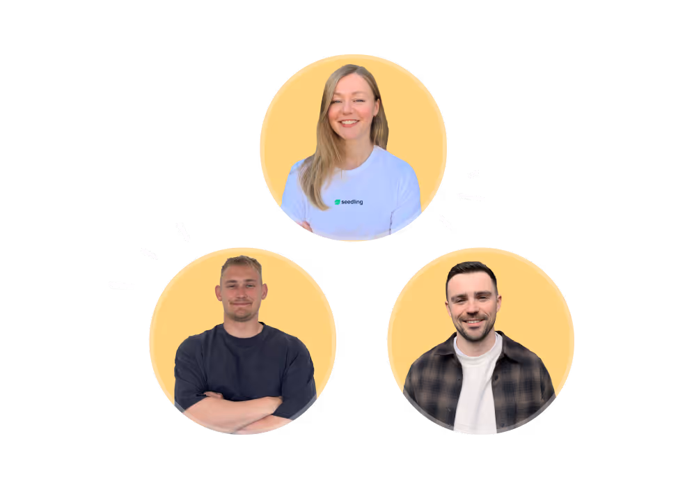 Three Seedling team member headshots