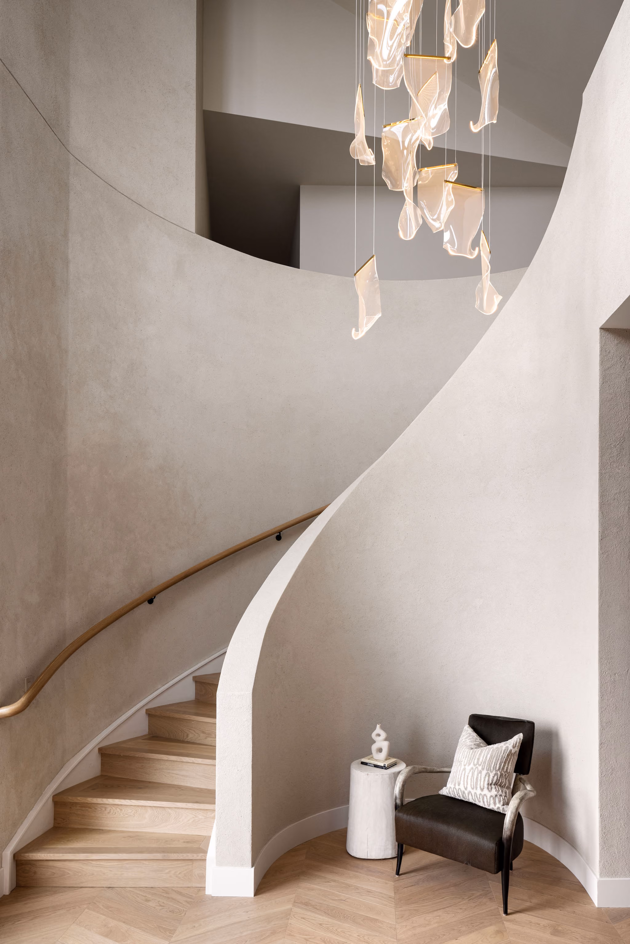 Custom Home Stairwell by Trickle