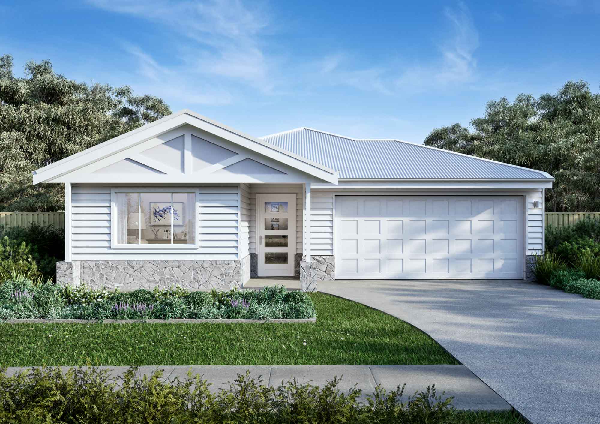 Hamptons style, modern facade, Built with affordability and style in mind, our homes don’t just look good — they’re made to last. 