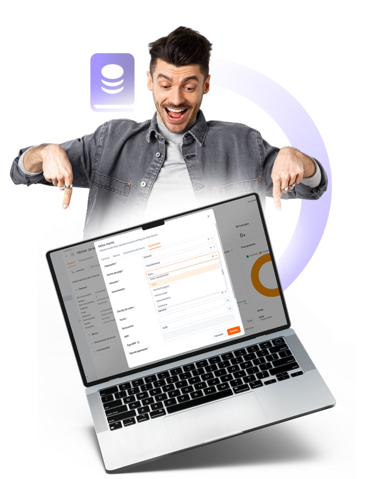 Programa gestión Erp multidivisa
