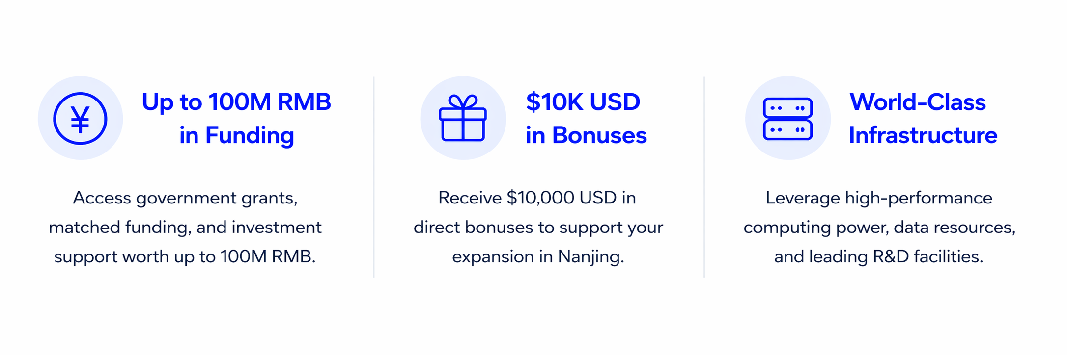 Up to 100M RMB in funding—plus $10K USD upfront bonus