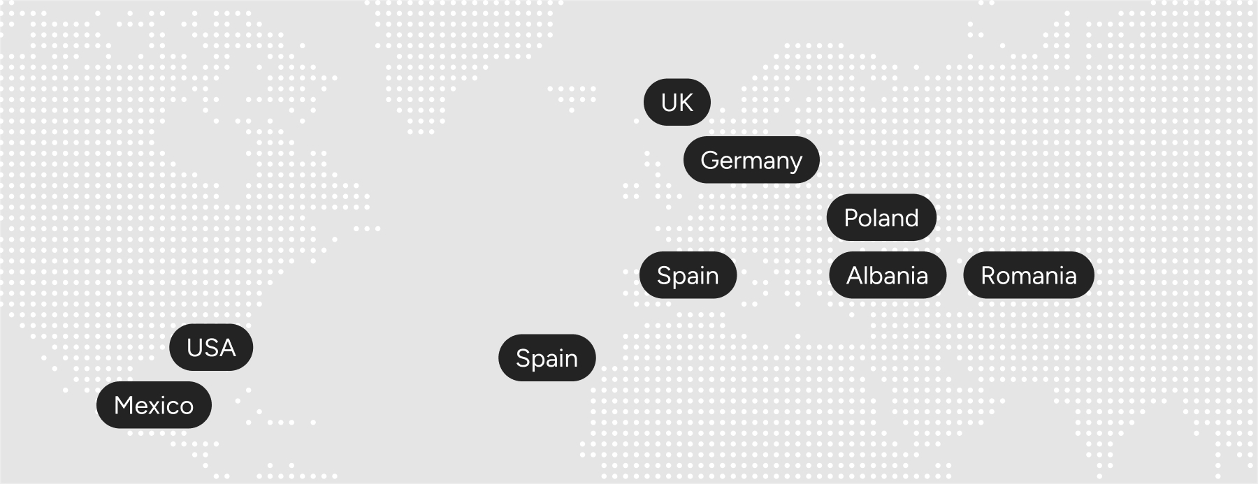 The map of STX Next employees.