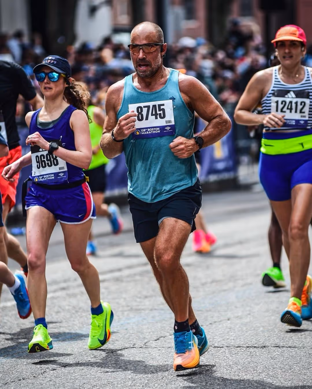 Wild Dog Athletics client participates in the Boston Marathon.