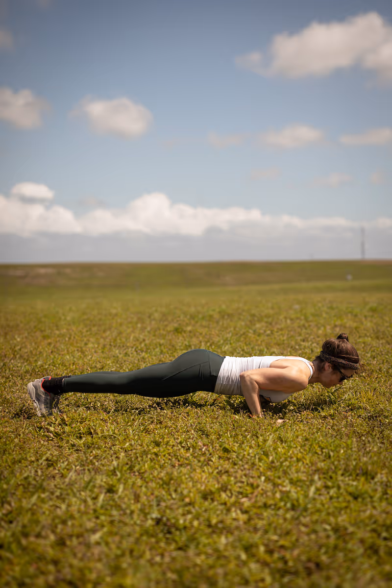 Runner practicing core stability drills for injury prevention